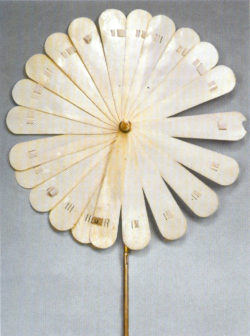 Sunshade cockade bone fan+knicker 1900s